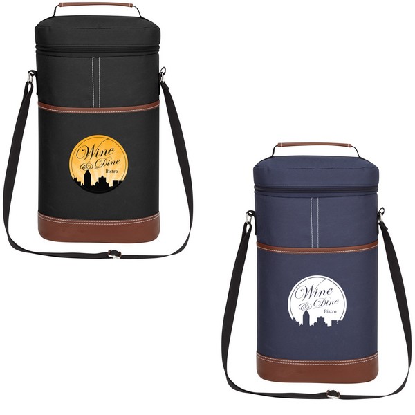 JH3595 Double Wine Cooler Bag With Custom Imprint 